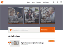 Tablet Screenshot of debibliotheekhaarlemmermeer.nl